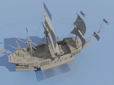 Galleon Ship 3D model