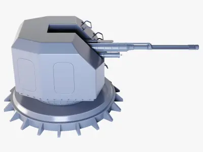 Military Ship Gun 3D model