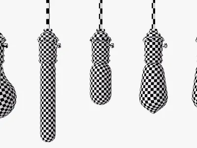 edison light bulbs 3D model