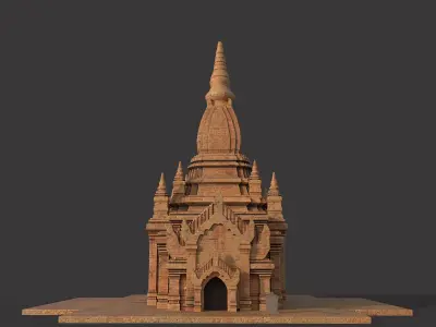 Bagan pagoda 3D model