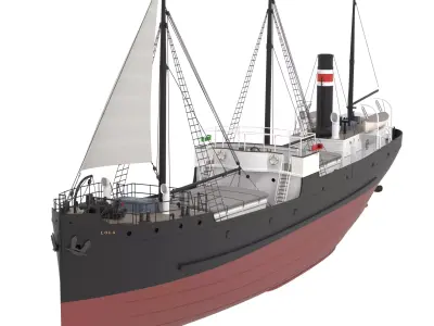 Steam Coaster 3D model