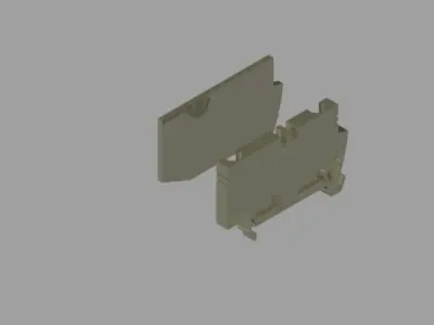 terminal and end plate Free 3D model