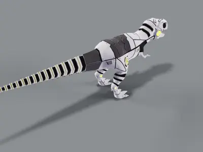 Dinosaur Robot Low-poly 3D model buy