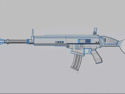 Assault Rifle GUN 3D model