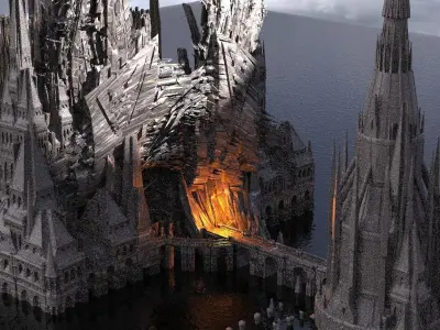 Dukes Arch Tower Kitbash  3D model
