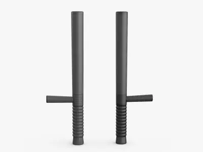 Police Baton Low-poly 3D model