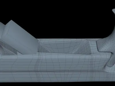 Jack Plane Middle Poly 3D model