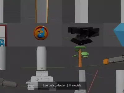 Low poly collection sword 3D Model Pack purchase
