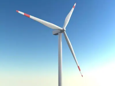 Windmill 3d model - 3ds max vray scene 3D model