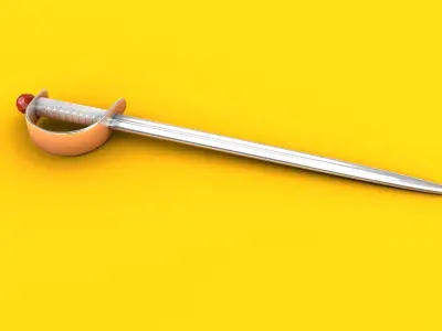  FLASH MING SWORD 3D model