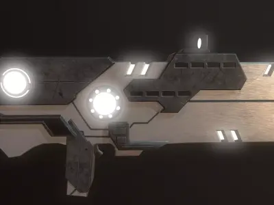 Sci Fi Gun Low-poly 3D model purchase