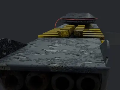 Sci-fi gun Free low-poly 3D model order