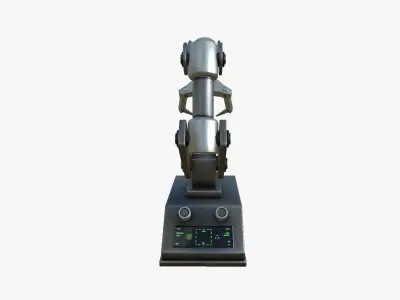 Robotic Hand A01 Dark Steel - Machinery Industrial Design Low-poly 3D model