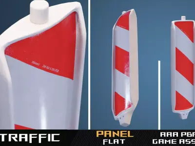 Traffic Panel Flat 3D model