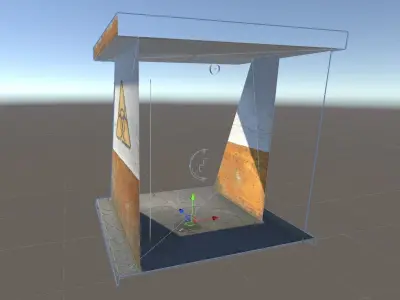 Old Bunker Radiation shielding Free low-poly 3D model