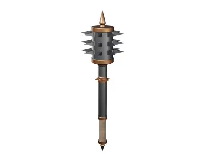 Spiked Mace Low-poly 3D model order
