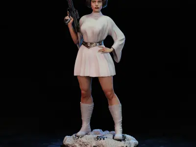 Princesa Leia 3D print model purchase