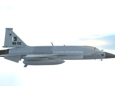JF-17 Thunder Low-poly 3D model