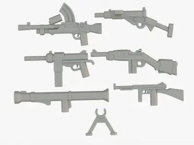 Lego Weapon Collections 3D model purchase