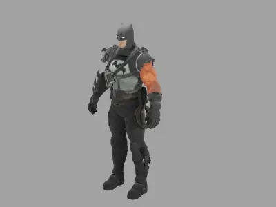 Batman Fortnite Low-poly 3D model