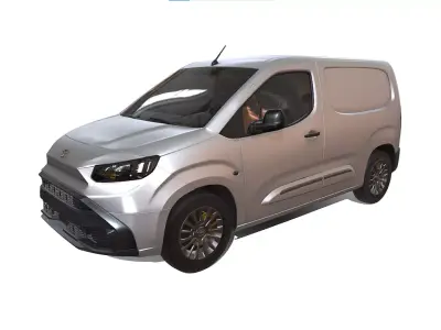 Toyota Pro Ace City Van Electric Low-poly 3D model