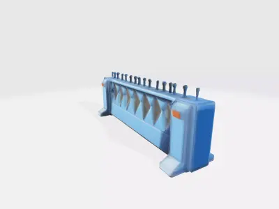 Barrier 2 Low-poly 3D model