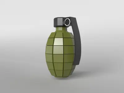 Grenade v1 001 Low-poly 3D model