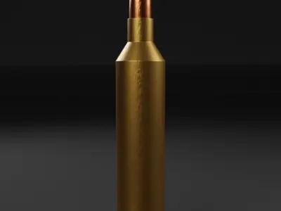 Bullet for snipper 3D model Low-poly 3D model