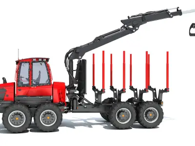 Forestry Forwarder 3D model
