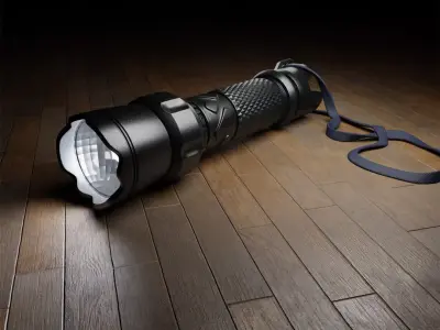 Modern Flashlight 3D model