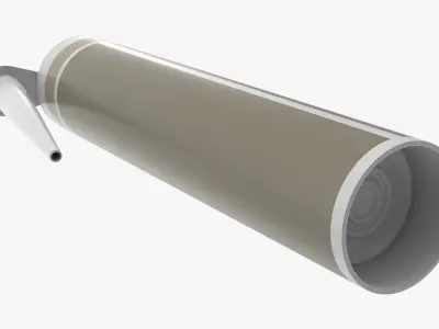 Sealant cartridge open mockup 3D model purchase