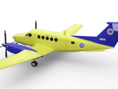 Beechcraft Hellenic Air Force Livery 3D model