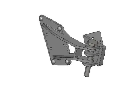 Smoke Box Hinge 1Scale Live Steam 3D Steel Print 3D print model
