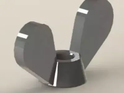 SolidWorks nut 3D model