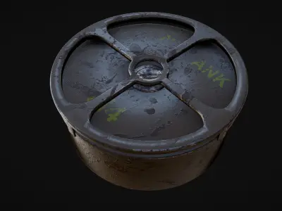 US WW2 M4 Anti-Tank Mine 3D model