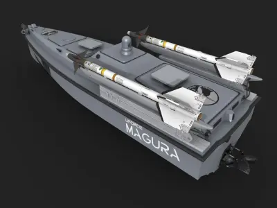 USV marine drone MAGURA V5 V7 SEA BABY-II 3D model