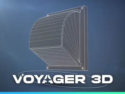 Small Wall Mounted Air Vent Low-poly 3D model purchase