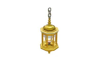 Arabic Ramadan Lantern or Fanous Lantern - 3D Light Model 3D model