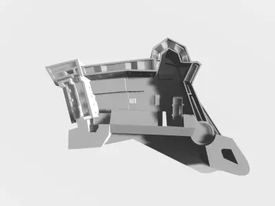 Citadelle Laferriere Fortress  Low-poly 3D model