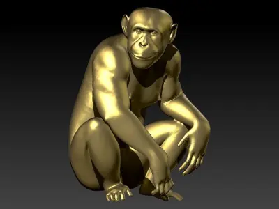 Monkey Pendant  3D print model