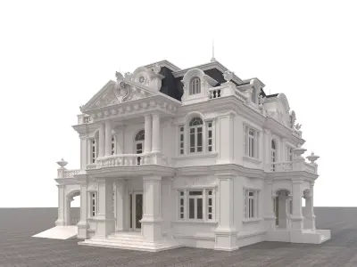 Classical style Villa  3 3D model