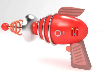 Retro Ray Gun 3D model