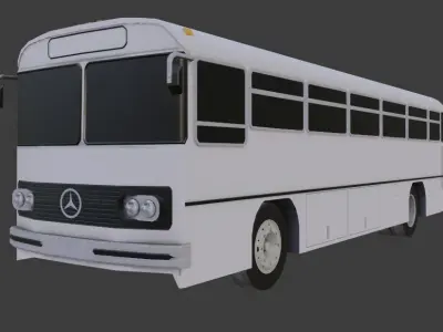 Mercedes Benz Monobloco O-362 Low-poly 3D model