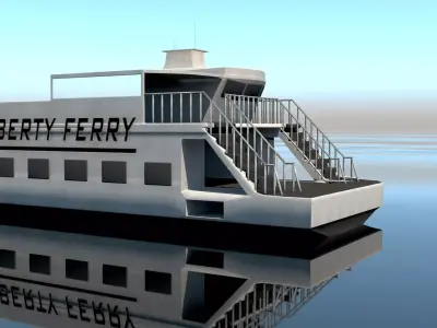Liberty Ferry Watercraft 3D model 3D model