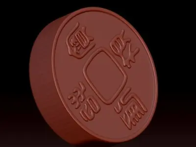 Antique coin 3D print model