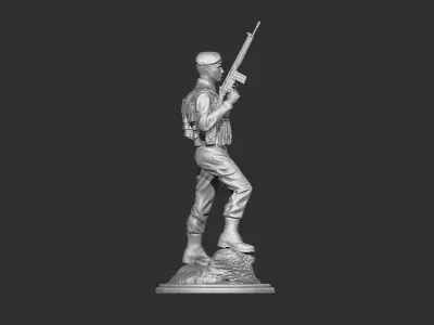 Commando Statue 3D print model