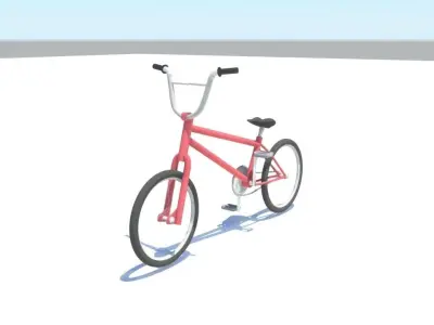 bmx bicycle Low-poly 3D model