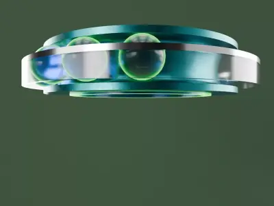 Stylized Mechanical Ball Bearing 3D model