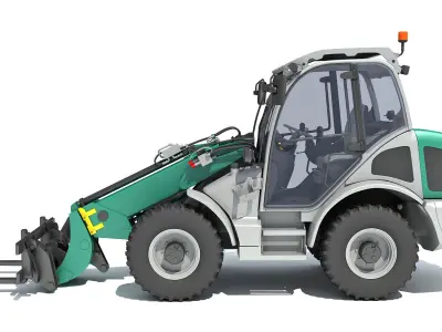 3D Wheel Loader 3D model