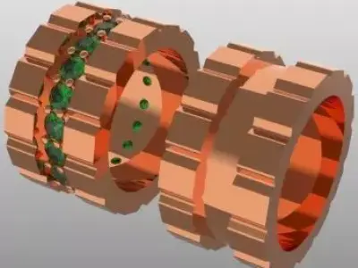 BV ZERO STYLE PENDANT 8MM 3D print model